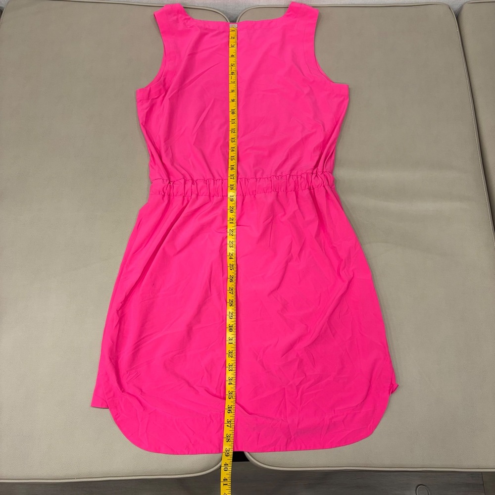 Athleta Womens Neon Pink Sleeveless Elastic Waist Active Dress 439151-01 Size 14 - Picture 9 of 10